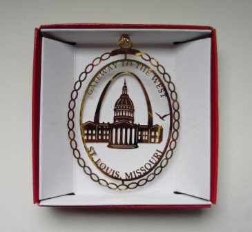 Ornament Brass St Louis Missouri Arch